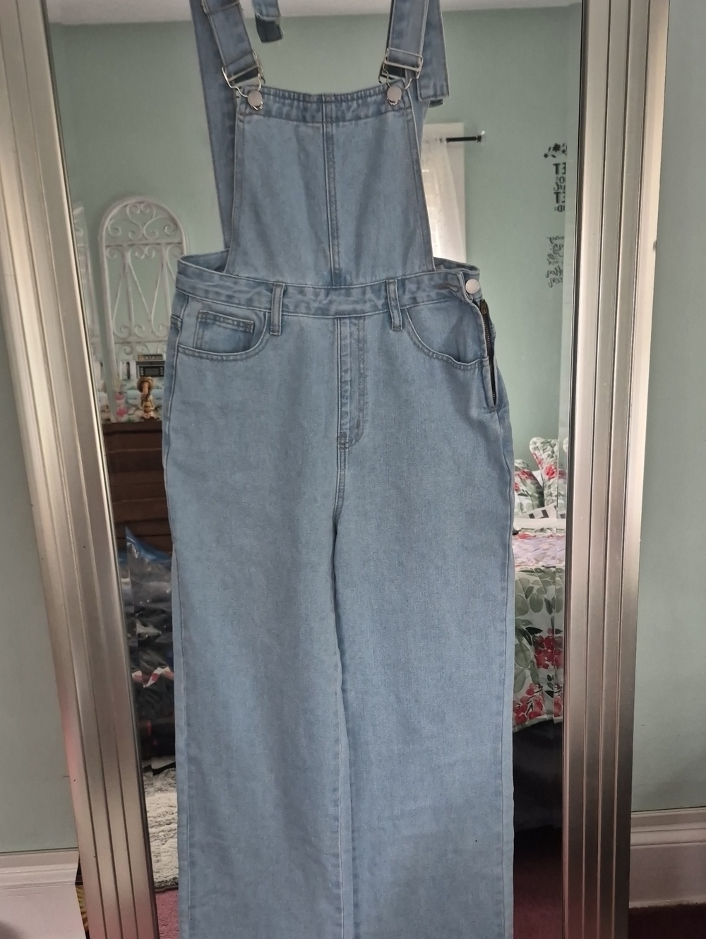SHEIN Light Blue Denim Men's Overalls